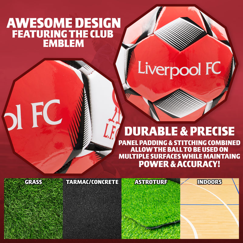 Liverpool F.C. Football Soccer Ball for Adults & Teenagers - Size 3 - Get Trend