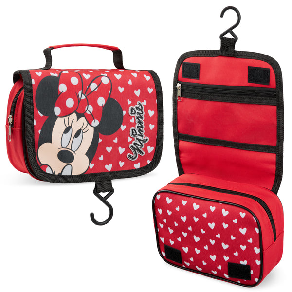 Disney Hanging Toiletry Bags for Women -Red Minnie Cosmetic Bag