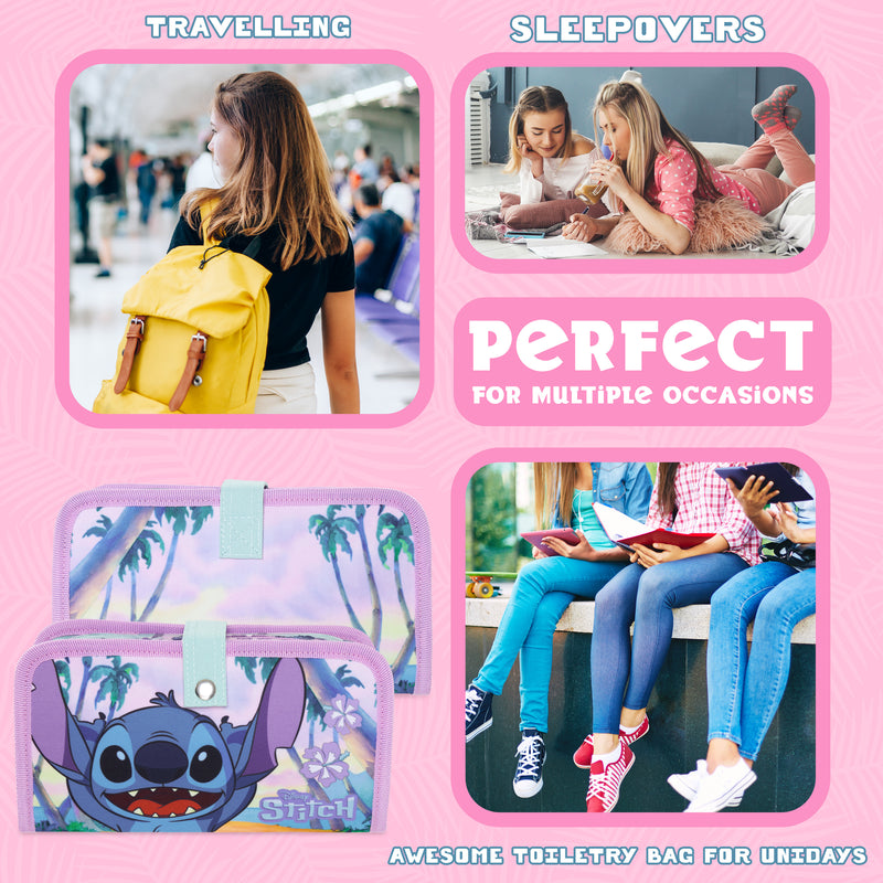 Disney Stitch Make Up Bag - Travel Cosmetics Bag