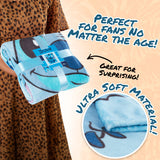 Disney Stitch Fleece Bed Blanket Soft Cosy Bed Throw Bedroom Decor Plush Throw