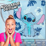 Disney Stitch Fleece Bed Blanket Soft Cosy Bed Throw Bedroom Decor Plush Throw