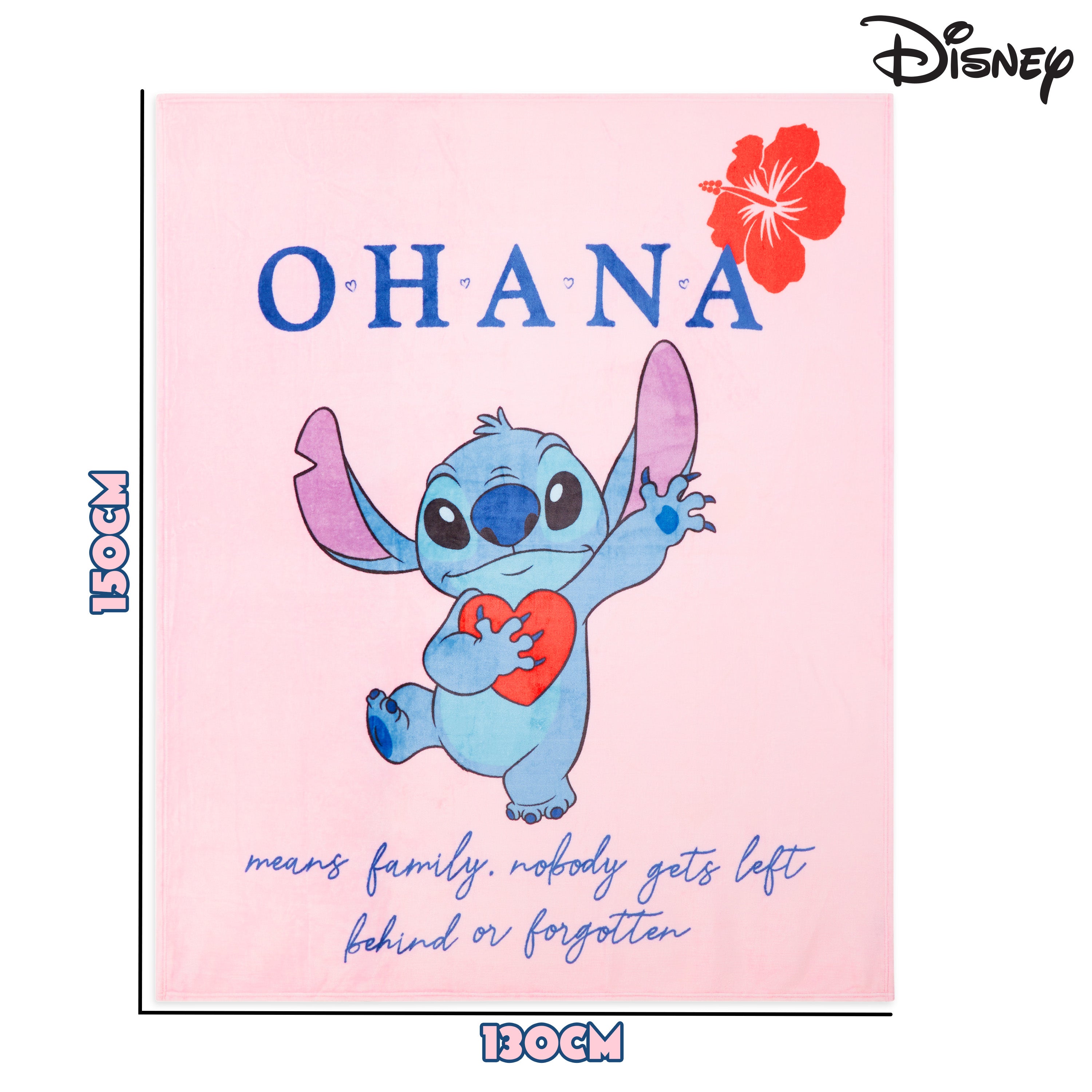 Disney Stitch Fleece Bed Blanket Soft Cosy Bed Throw Bedroom Decor Plush Throw - Get Trend