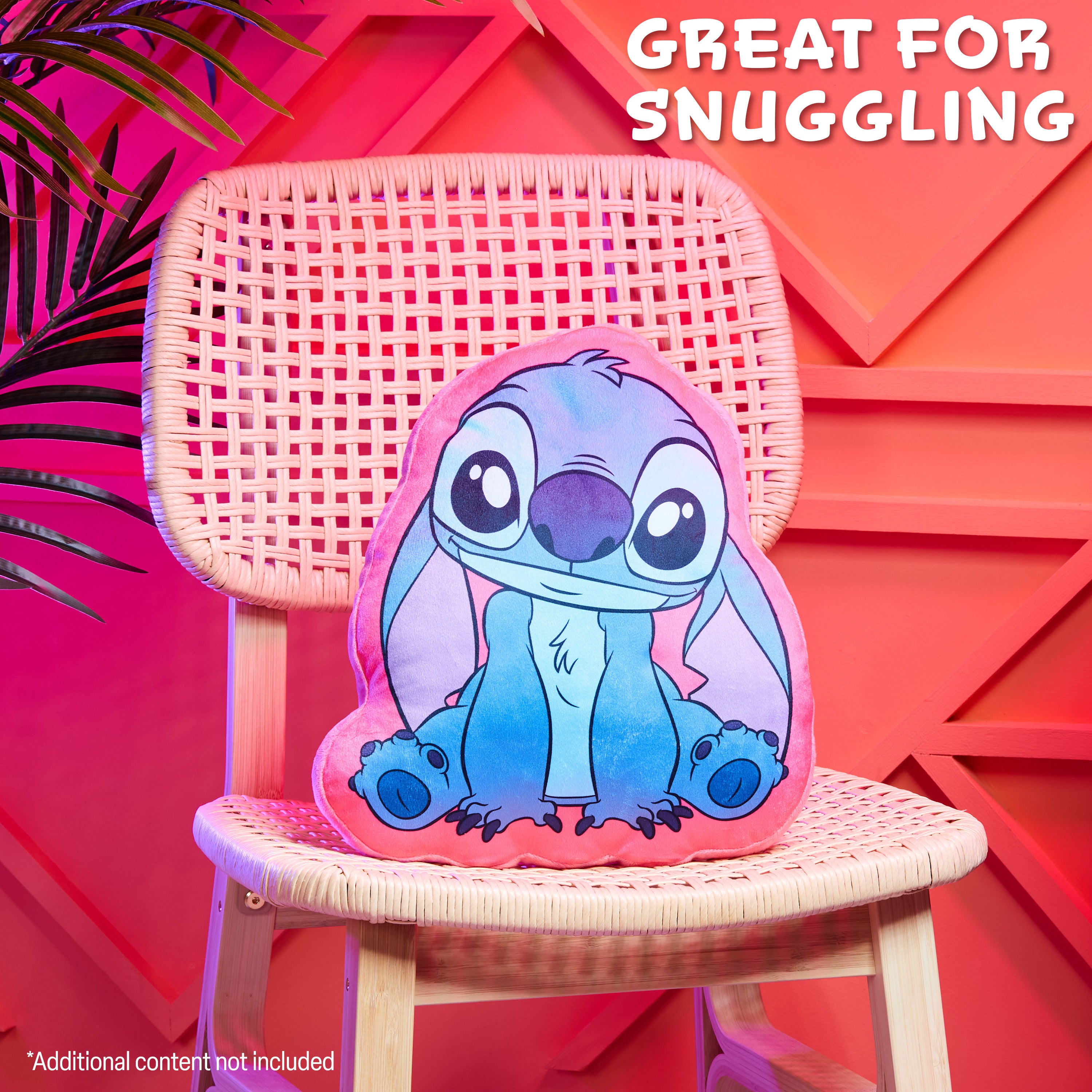 Disney Stitch 3D Plush Pillow Cushion for Sofa or Bed, Cute Kids Cuddle Cushion Soft Plushie - Get Trend