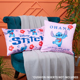 Disney Stitch Cushion Covers - Set of 2 Home Decor Cushion Covers - Pink Stitch - Get Trend