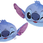 Disney Cushions, 3D Plush Cushions for Sofa or Bed - Blue Stitch Face - Get Trend