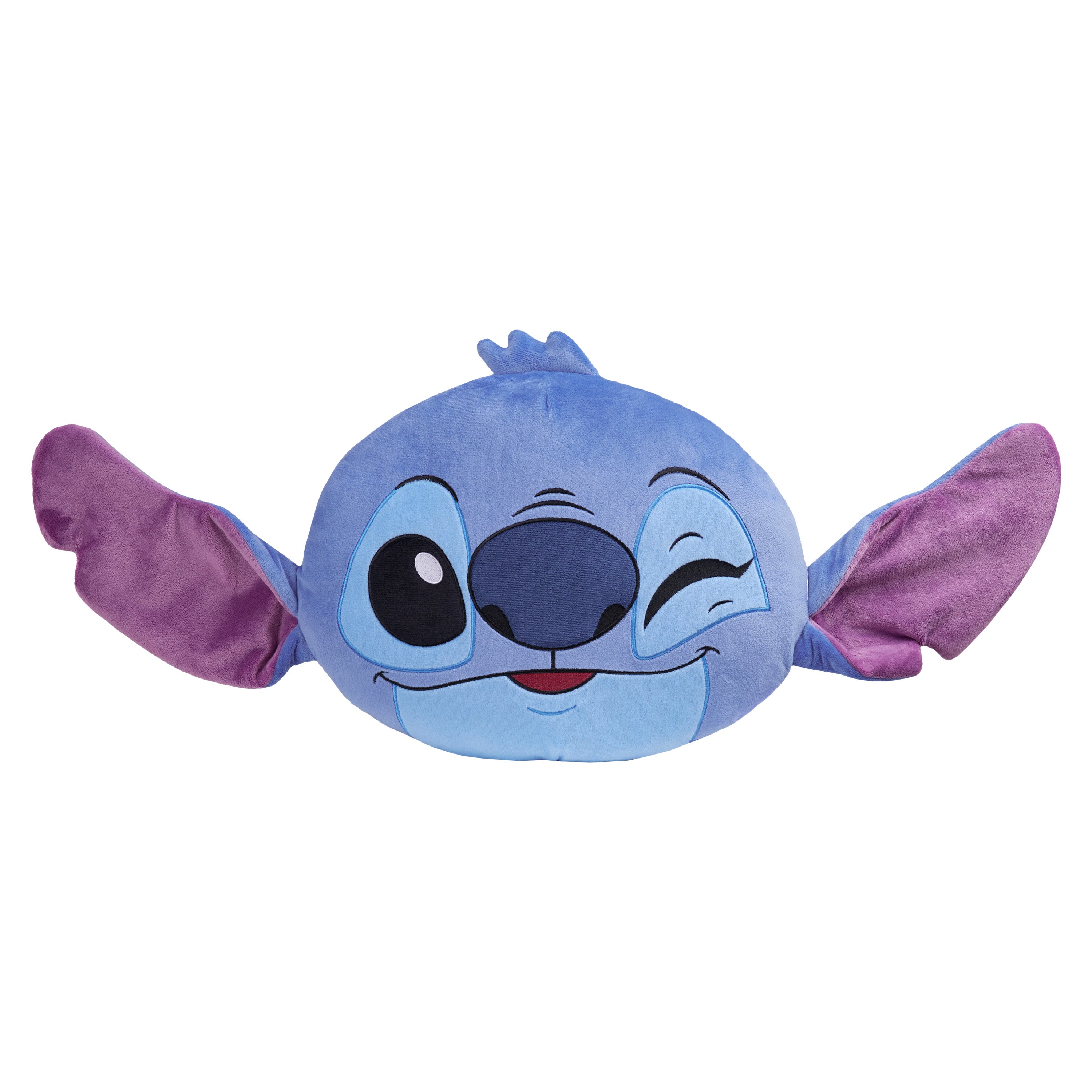 Disney Cushions, 3D Plush Cushions for Sofa or Bed - Blue Stitch Face - Get Trend