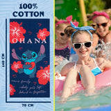 Disney Stitch Towel for Kids Toddlers Soft Absorbent Bath Shower Swimming Beach Towel