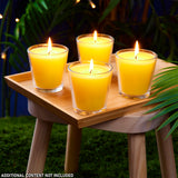 Deco Express Citronella Candle Set, Insect Repellent Jar Candles - Pack of 4/30 Hour Burn Time - Get Trend