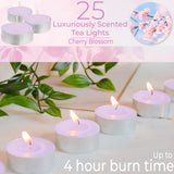 DECO EXPRESS Tealight Candles Multipack of 200, 100, 50, 25 or 24, Burning Time 4, 8 or 10 Hours - Tea Lights Candles