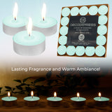 DECO EXPRESS Tealight Candles Multipack of 200, 100, 50, 25 or 24, Burning Time 4, 8 or 10 Hours - Tea Lights Candles