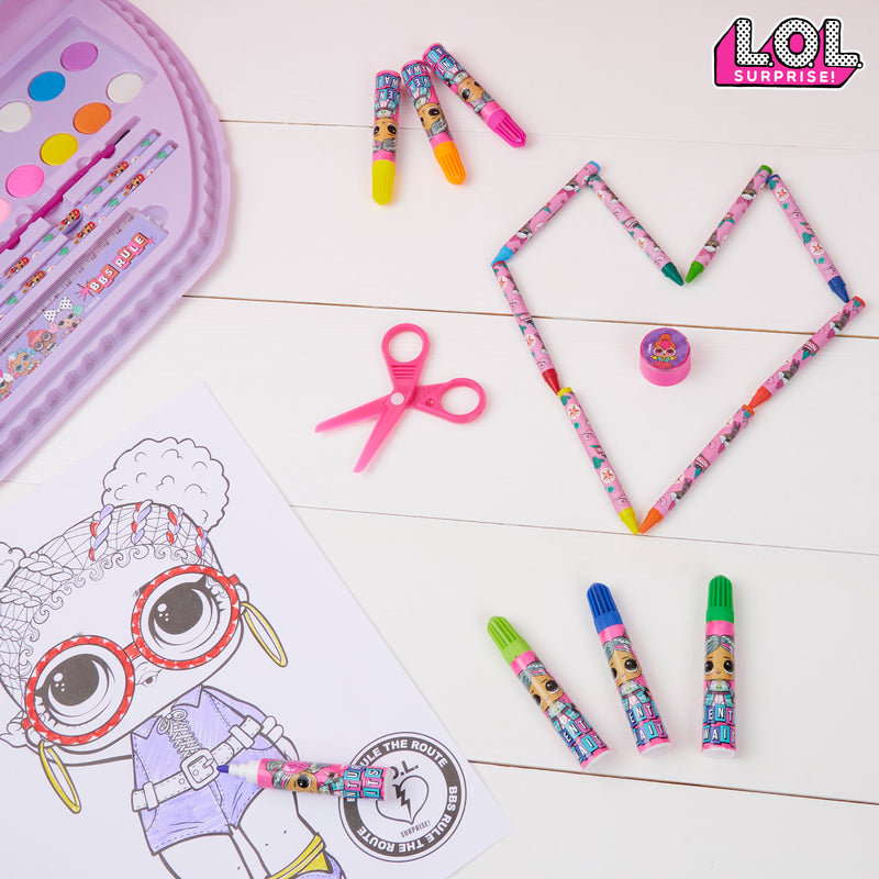 L.O.L. Surprise! Painting Art Set - Kids Colouring Sets - Pink 40 Pcs