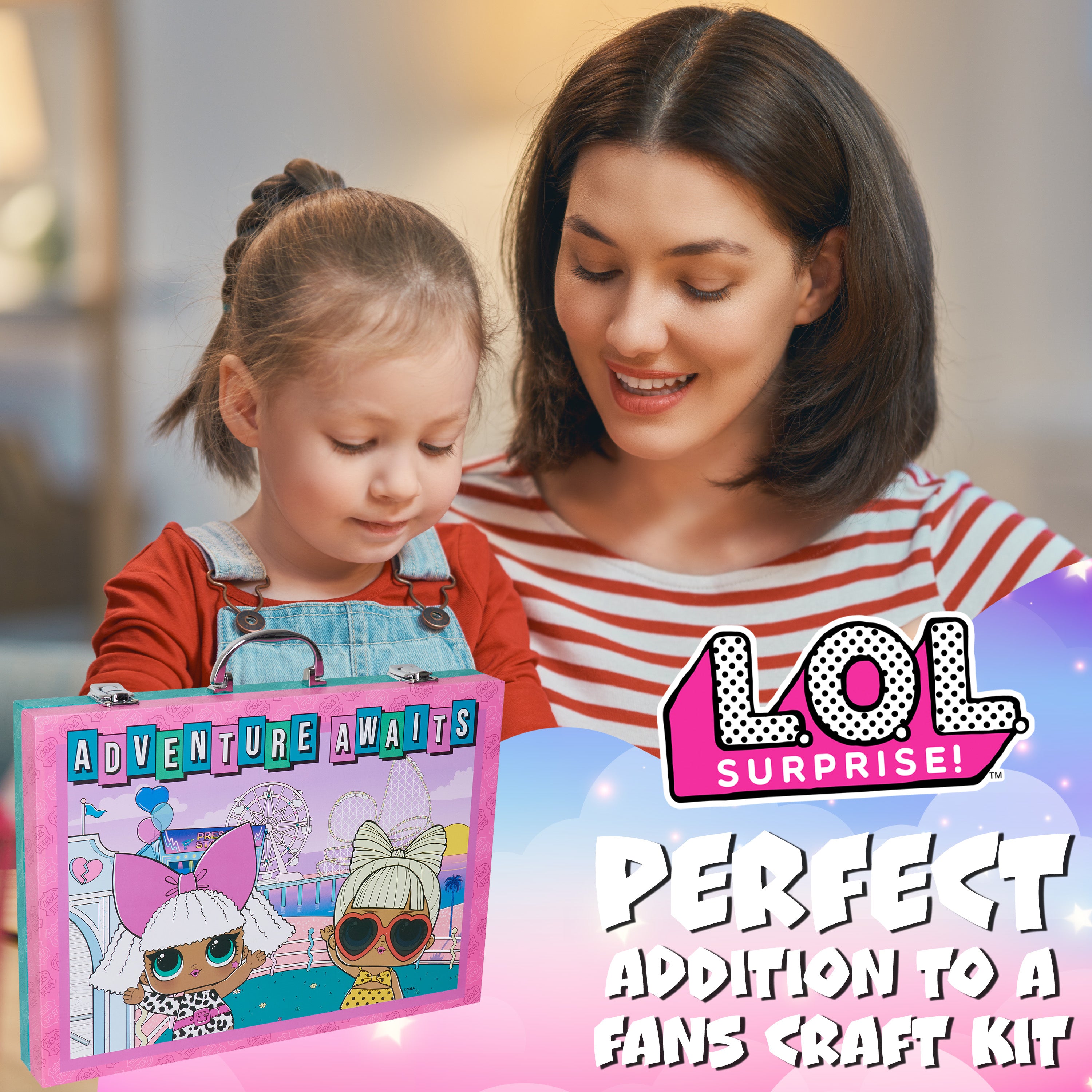 L.O.L. Surprise! Painting Art Set - Kids Colouring Sets -Pink 130 Pcs - Get Trend