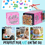 L.O.L. Surprise! Colouring Pencils for Kids - 72 Pencils Colouring Box - Get Trend