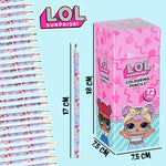 L.O.L. Surprise! Colouring Pencils for Kids - 72 Pencils Colouring Box - Get Trend