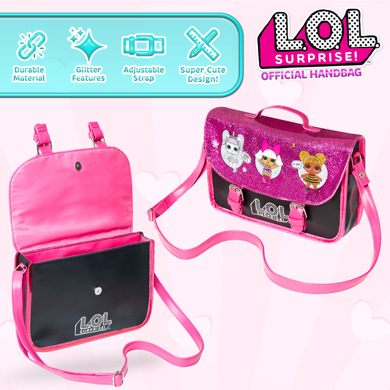 L.O.L. Surprise! Girls Handbag - Kids Crossbody Shoulder Bag with Adjustable Strap - Get Trend