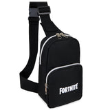 Fortnite Crossbody Bag for Boys Teens Sling Bag with Compartments Adjustable Strap Chest Bag for Travel Holidays Ideal for Phone, Wallets, Gamer Gifts