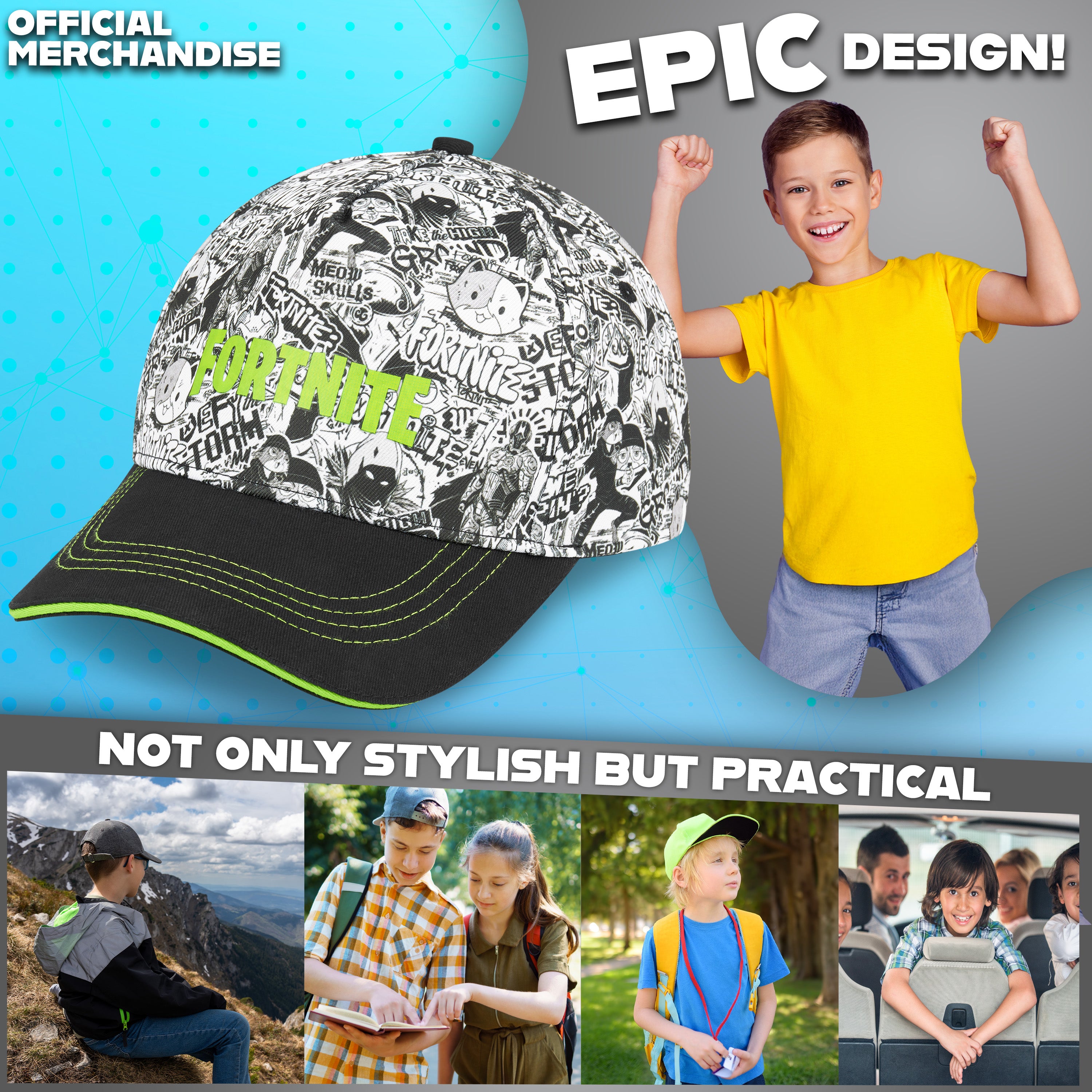 Get Trend Baseball Cap Kids Sunglasses Set Boys Hat 100% UV Protection Kids Sunglasses Holiday Accessories Boys Gifts - Get Trend