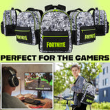 Fortnite Backpack for Kids Teenagers Gaming Rucksack School Bag Camo Daypack
