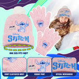 Disney Stitch Girls Winter Accessories Set for School or Travel - Stitch Gifts