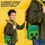 Minecraft Shoulder Bag for Kids & Teenagers, Creeper Sling Bag With Adjustable Strap, Travel & Holiday Essentials, Gamer Gifts for Boys - Get Trend