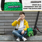 Minecraft Shoulder Bag for Kids & Teenagers, Creeper Sling Bag With Adjustable Strap, Travel & Holiday Essentials, Gamer Gifts for Boys - Get Trend