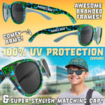Get Trend Baseball Cap Kids Sunglasses Set Boys Hat 100% UV Protection Kids Sunglasses Holiday Accessories Boys Gifts - Get Trend