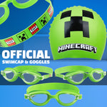 Get Trend Swimming Goggles and Swimming Cap for Kids Teenagers Anti Fog UV Protection Adjustable Strap Swim Accessories for Pool Beach Holiday - Get Trend