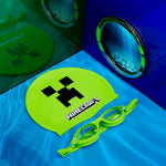 Get Trend Swimming Goggles and Swimming Cap for Kids Teenagers Anti Fog UV Protection Adjustable Strap Swim Accessories for Pool Beach Holiday - Get Trend
