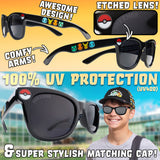 Get Trend Baseball Cap Kids Sunglasses Set Boys Hat 100% UV Protection Kids Sunglasses Holiday Accessories Boys Gifts - Get Trend