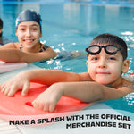 Get Trend Swimming Goggles and Swimming Cap for Kids Teenagers Anti Fog UV Protection Adjustable Strap Swim Accessories for Pool Beach Holiday - Get Trend