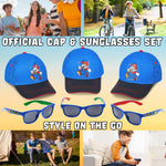 Get Trend Baseball Cap Kids Sunglasses Set Boys Hat 100% UV Protection Kids Sunglasses Holiday Accessories Boys Gifts - Get Trend