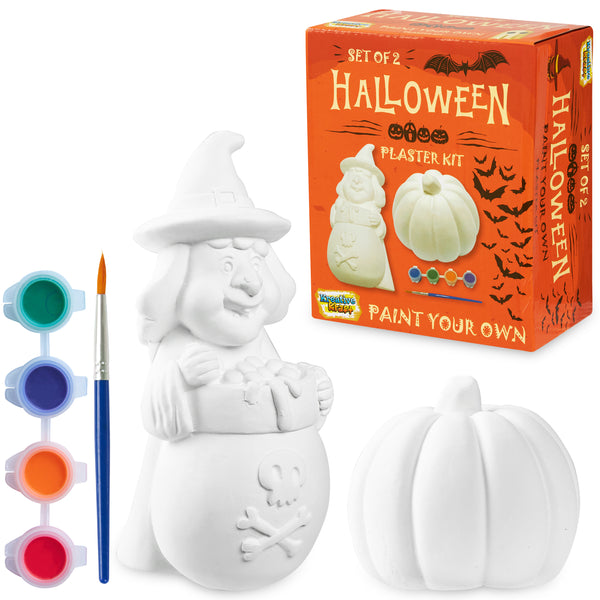 KreativeKraft Kids Painting Set Halloween Decorations-Paint Your Own Sets for Kids (Set of 2) - Get Trend