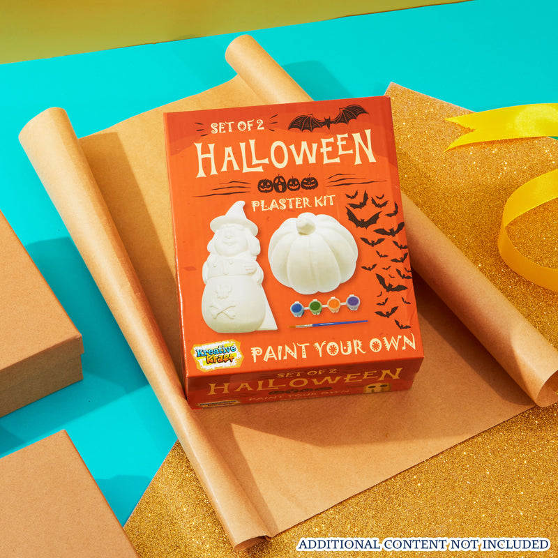 KreativeKraft Kids Painting Set Halloween Decorations-Paint Your Own Sets for Kids (Set of 2)