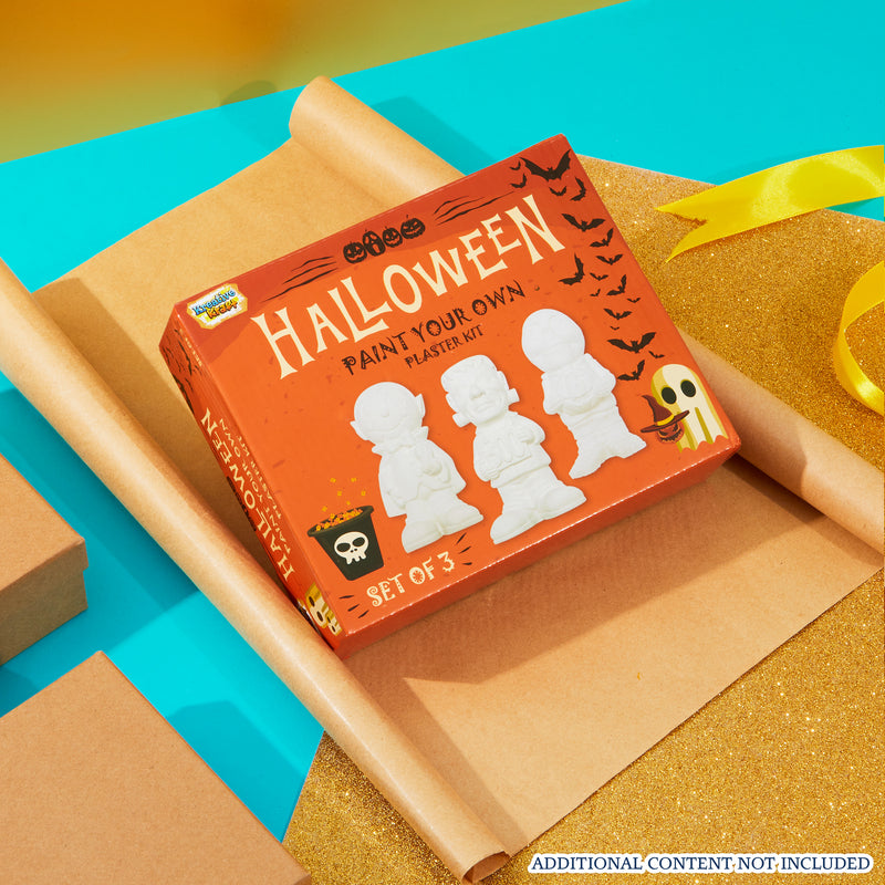 KreativeKraft Kids Painting Set Halloween Decorations - Paint Your Own Sets for Kids (Set of 3)