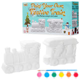 KreativeKraft Kids Paint Your Own Christmas Decorations Set -Painting Set (Set of 2) - Get Trend