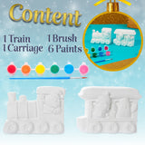 KreativeKraft Kids Paint Your Own Christmas Decorations Set -Painting Set (Set of 2) - Get Trend