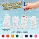 KreativeKraft Kids Paint Your Own Christmas Decorations Set - Painting Set (Set of 4) - Get Trend