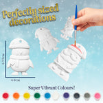 KreativeKraft Kids Paint Your Own Christmas Decorations Set - Painting Set (Set of 10) - Get Trend