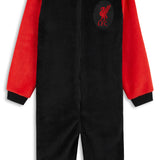 Liverpool F.C. Boys Pyjamas, Fleece Boys Onesie, Super Soft Hooded Sleepsuit