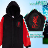 Liverpool F.C. Boys Pyjamas, Fleece Boys Onesie, Super Soft Hooded Sleepsuit