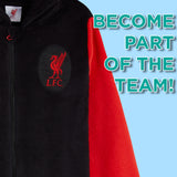 Liverpool F.C. Boys Pyjamas, Fleece Boys Onesie, Super Soft Hooded Sleepsuit