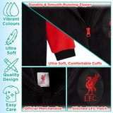 Liverpool F.C. Boys Pyjamas, Fleece Boys Onesie, Super Soft Hooded Sleepsuit