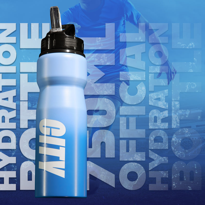 Manchester City FC Water Bottle with Straw - Get Trend