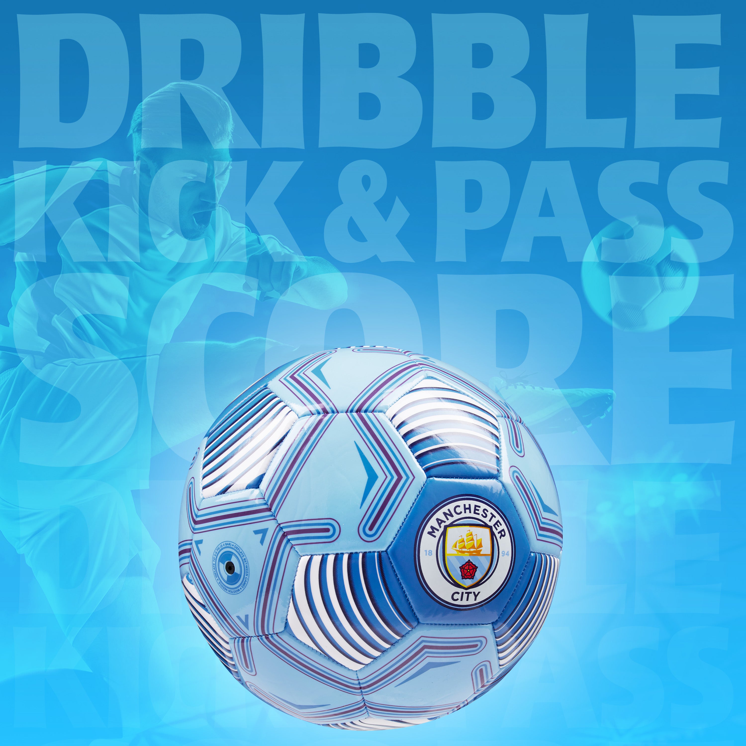 MANCHESTER CITY F.C. Football Soccer Ball for Adults Teenagers Kids Training Football - Get Trend