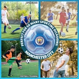 MANCHESTER CITY F.C. Football Soccer Ball for Adults Teenagers Kids Training Football Size 3 - Get Trend