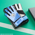 MANCHESTER CITY F.C. Goalkeeper Gloves for Kids Teenagers Non Slip Padded Palms Size 5 - Get Trend