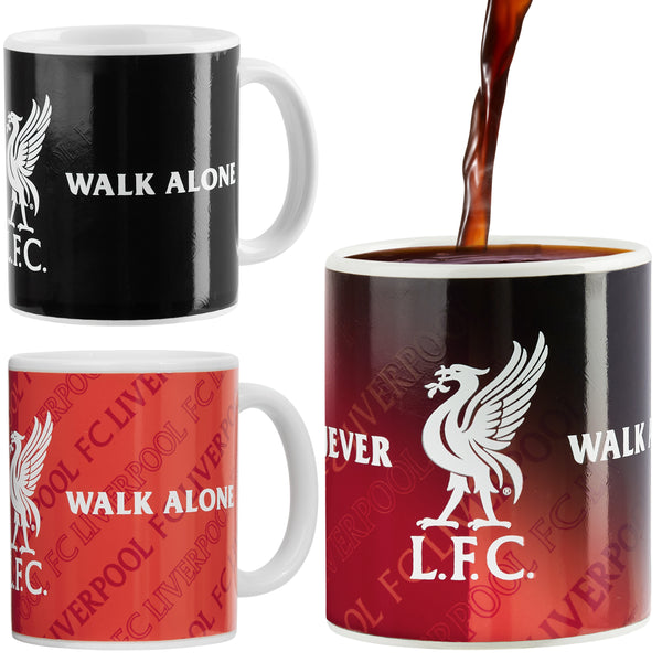 Liverpool F.C. Coffee Mug, 320ml Ceramic Heat Colour Changing Mug Supporters' Gear - Gifts for Him