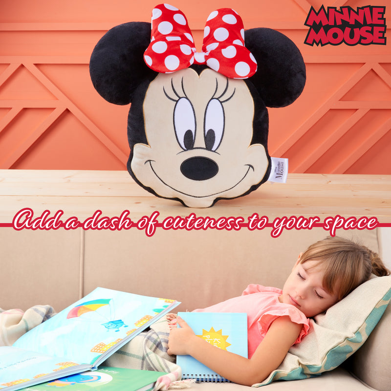 Disney Cushions, 3D Plush Cushions for Sofa or Bed - Black Minnie - Get Trend