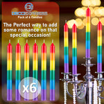 Deco Express Dinner Candles Pack of 6 - Multicolored - Get Trend