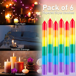 Deco Express Dinner Candles Pack of 6 - Multicolored - Get Trend